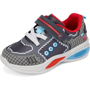 image:imageStride Rite Baby Lighted Sneaker ToddlerLittle KidConsole Charcoal
